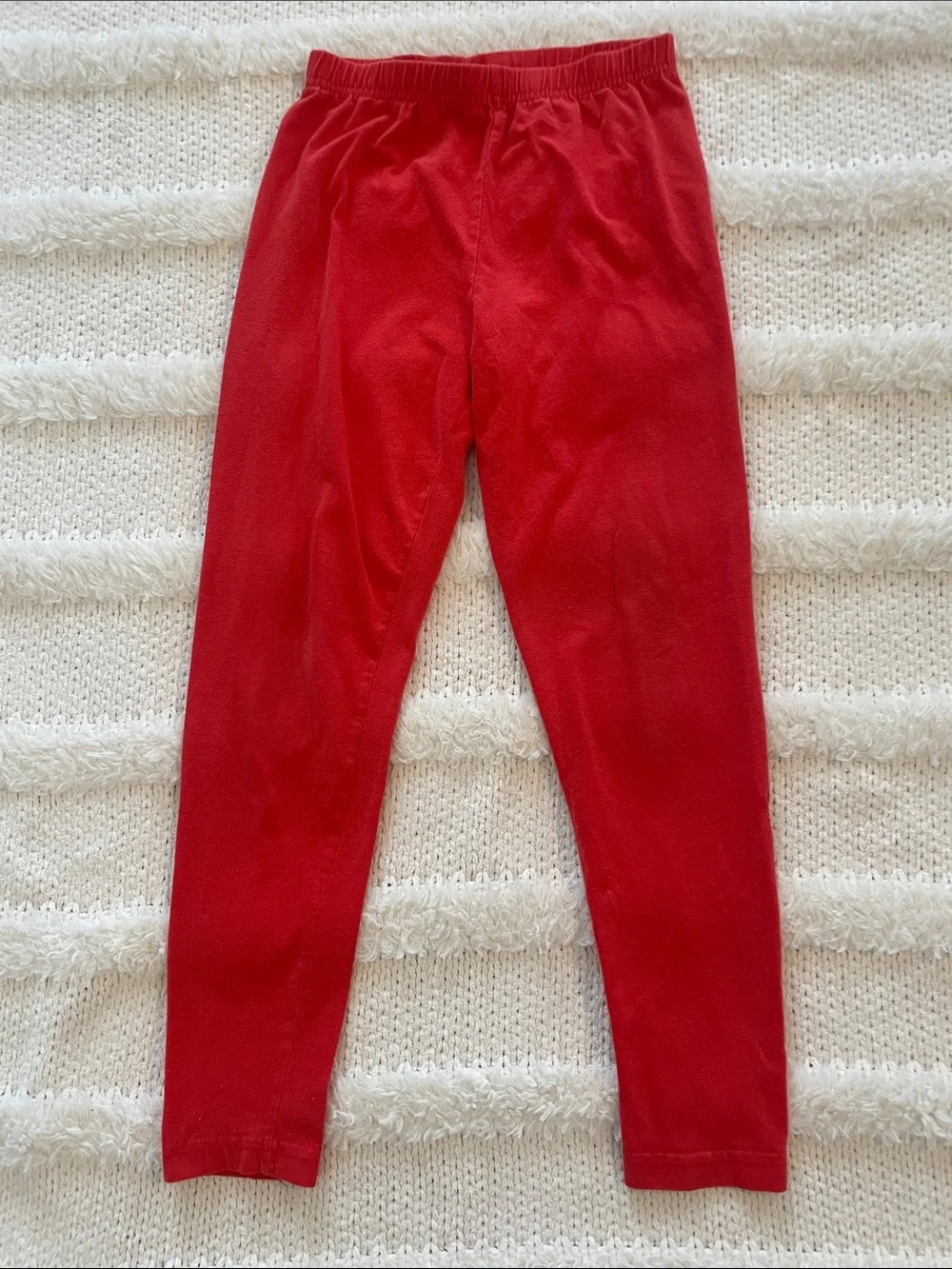 Gap Red Leggings girl size M age 7 8 short sleeve navy blue graphic T-shirt 6 8